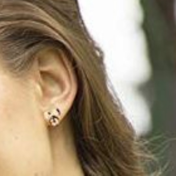 CZ Minnie Mouse Rose Gold Earrings - Picture 4 of 4